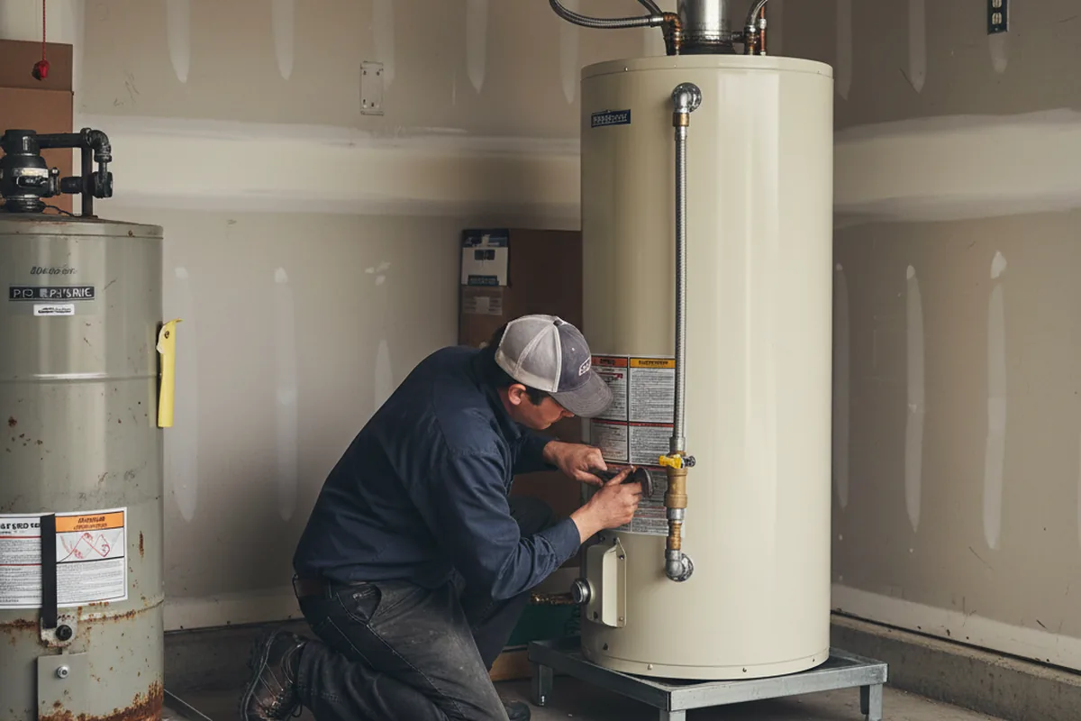 Water heater and shutoff valve replacement in Oregon House